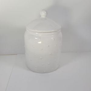 Dottie Cookie Jar White Ceramic NWT